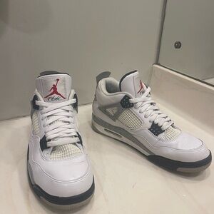 Size 9.5 Mens - Jordan 4 OG white cement